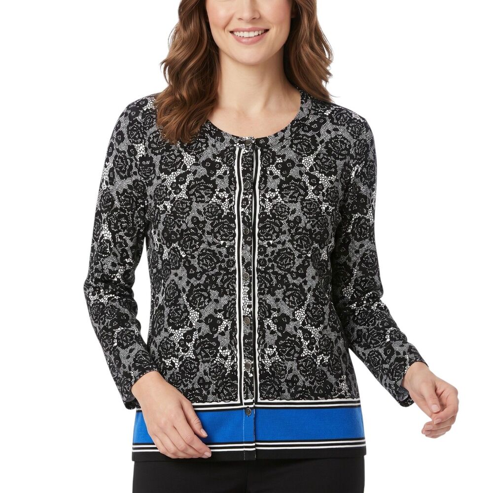 Rafaella Women's XL Cardigan Sweater Cotton